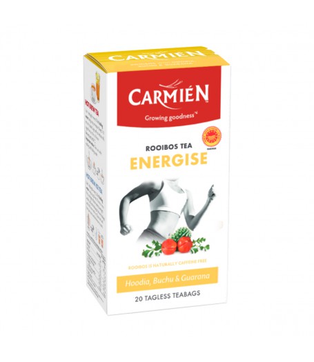 Carmien 南非森林苺果仙人掌布枯葉瓜拿納籽國寶/博士茶-20茶包 | 減肥提神 (含少量咖啡因)